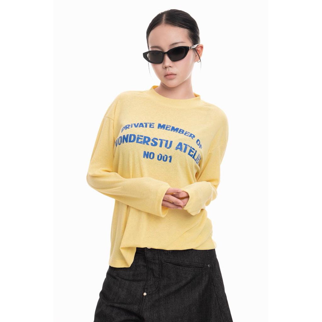 ÁO THUN TAY DÀI VẢI GIẤY MỎNG MÁT WONDERSTU - COTTON PAPER