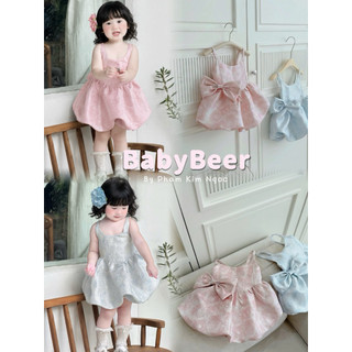 {TẶNG KÈM NƠ RỜI _Chính phẩm loại 1} Váy Bí taffta cho bé_Ảnh Thật/VÁY 2 Dây cho bé/ Váy đi tiệc cho bé