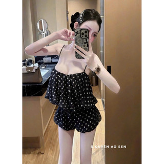 SET TƠ ÁO 2S MIX QUẦN BỒNG CHẤM BI HOT HIT