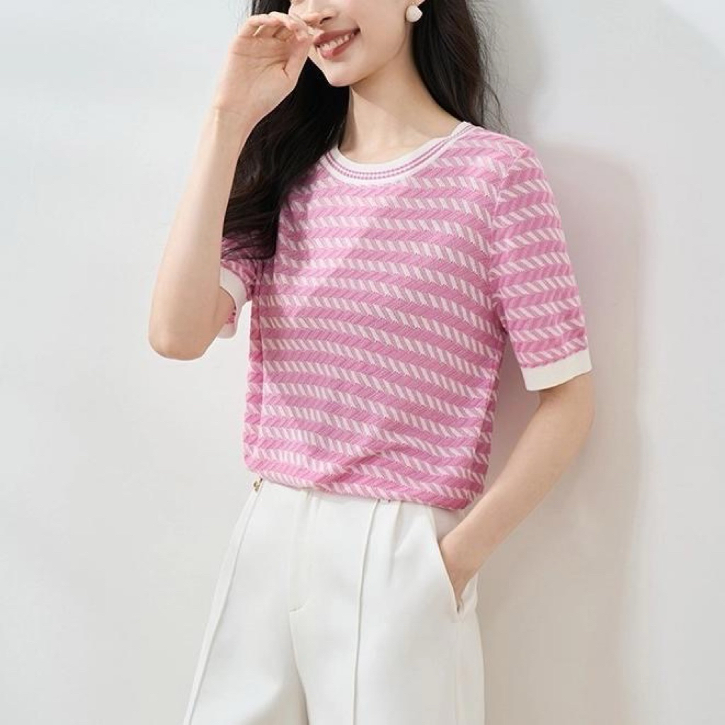 Áo len mongtoghi QC,áo len dệt kim nữ hàng thanh lý hoạ tiết dễ thương size 55-62kg
