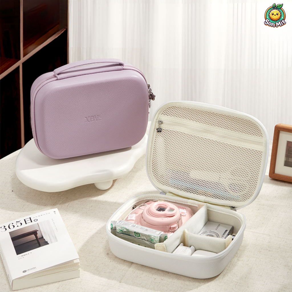 [SẴN] Hộp/túi đựng dung tích lớn, chống sốc và chịu áp lực dành cho máy ảnh Fujifilm Instant Camera Mini 12/ Mini EVO