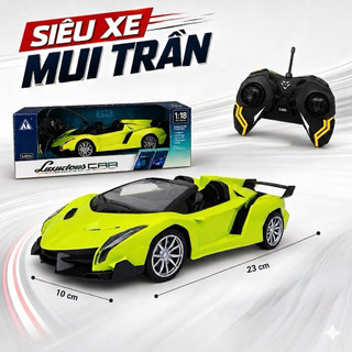Siêu xe Lambo điều khiển từ xa 4 chiều có đèn sáng,chạy nhanh khỏe với 4 pin - Kidsland