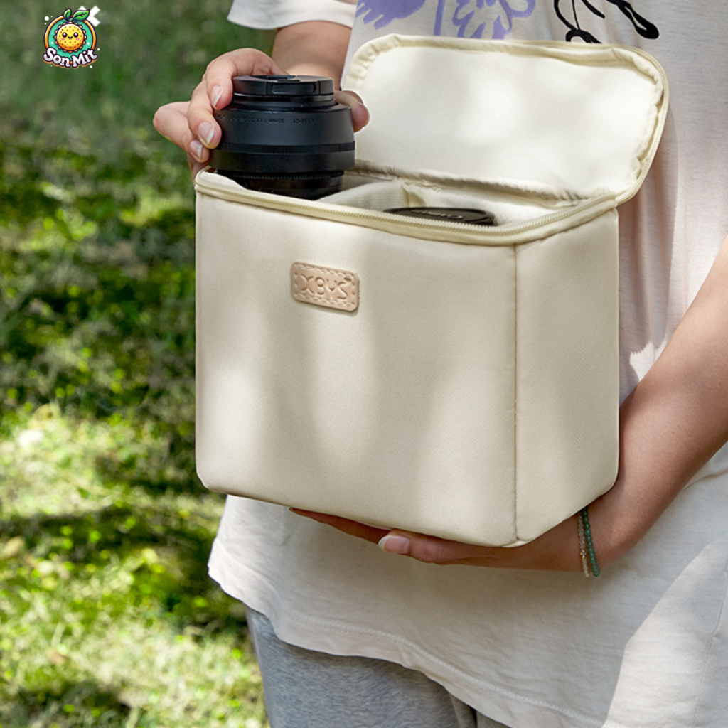 Túi/ Hộp đựng máy ảnh DSLR, túi bảo quản ống kính máy ảnh, tương thích với các dòng máy ảnh Fujifilm, Canon EOS và Sony.
