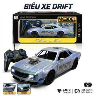 Xe Drift Điều khiển từ xa có đèn Led, Ô tô điều khiển từ xa, Quà tặng bé trai