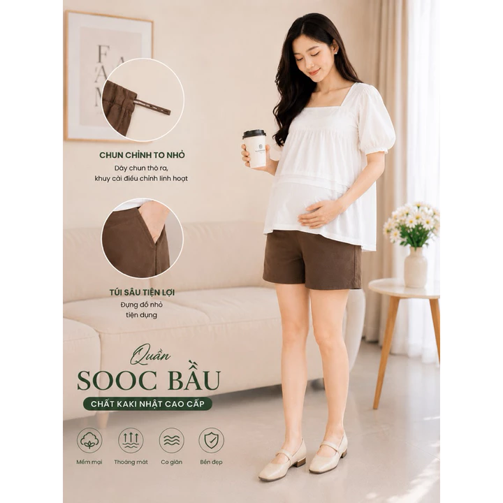 Maternity Soft Pants Sooc KaKi QB00066 – 68 kg – 6