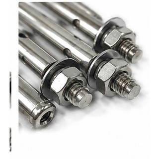 Tắc Kê Nở Inox Chịu Lực(giá 4 cái) – Bu Lông Nở Gắn Tường Bê Tông Nhiều Kích Cỡ M6 M8 M10 M12