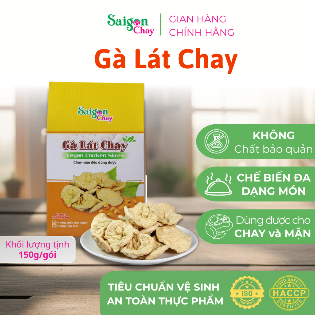 Gà lát chay từ Saigon Chay ngon, an toàn, không chất bảo quản