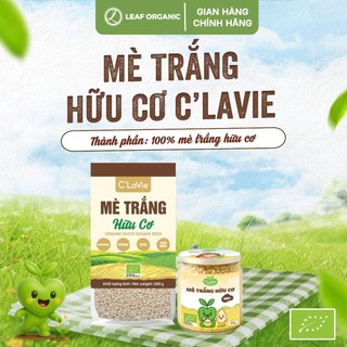 Mè Trắng Hữu Cơ C'LaVie 90g Bổ Sung Canxi Giàu Chất Xơ Hỗ Trợ Tiêu Hóa Thơm Bùi Cho Bé & Làm Sữa Hạt - Natural Market
