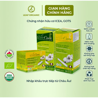 Tampon Hữu Cơ Silvercare Regular 18 Miếng – Tự Do Vận Động, Bảo Vệ Dịu Nhẹ Từ Sợi Bông Thuần Khiết - Natural Market