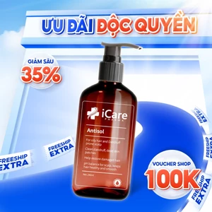 Dầu Gội Sạch Gàu Antisol iCare Pharma 240ml | Sạch Gàu Thông Thoáng – Giúp Hạn Chế Nhờn Bết – Dịu Nhẹ Da Đầu