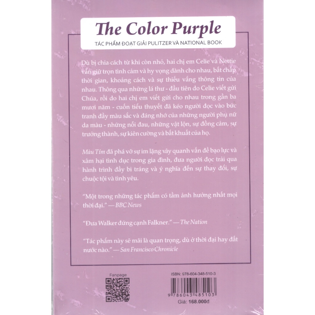 Sách Alice Walker - Màu tím (The color purple)