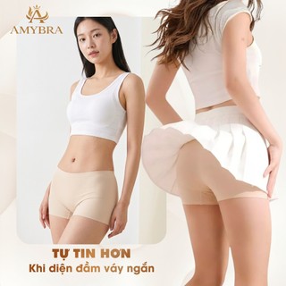 Quần Đúc Su Mặc Váy Thoáng Mát, Quần Mặc Trong Váy Siêu Nhẹ AMYBRA V8205