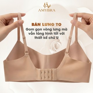 Áo Ngực Không Gọng Đúc Su Liền Mảnh Mỏng Nhẹ - Áo Lót Nữ Mút Mỏng Nâng Ngực Tự Nhiên AMYBRA A141