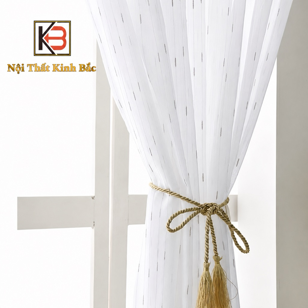 Một Tấm Rèm voan lớn KB01- Rèm cửa voan 2 lớp, rèm voan trắng mềm mại ...
