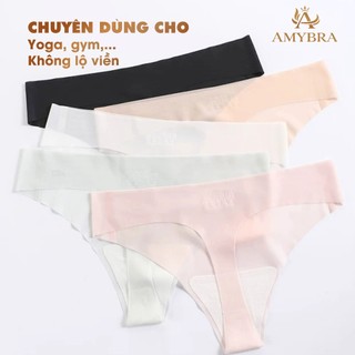Quần Lọt Khe Su Lạnh Tàng Hình Không Lộ Viền, Quần Chip Nữ Cạp Vừa Đáy Dán Kháng Khuẩn AMYBRA L617