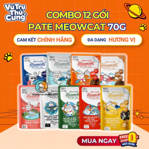 Combo 12 Gói Pate Meowcat Cho Mèo 70g