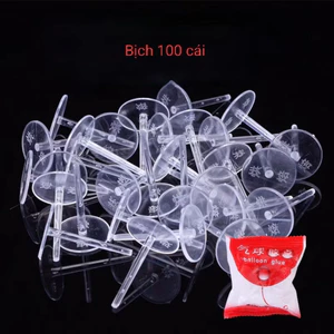 Bịch 100 chiếc chân đế nhựa( loại 2cm) gắn phụ kiện cố định bánh kem sinh nhật, giá đỡ thú