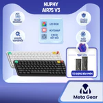 [CHÍNH HÃNG] Bàn phím cơ không dây Nuphy Air75 V3 - Bàn phím bluetooth, Low profile siêu mỏng, 3 mode kết nối, Núm xoay — ảnh 1