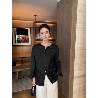 𝗖𝘂𝘀𝗶 𝗟𝗶𝗻𝗲𝗻 - |LY LINEN|-  Áo sơ mi Linen cổ tàu A07