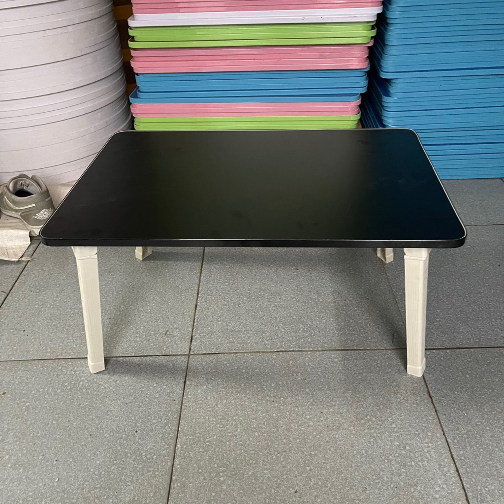 Bàn học gấp gọn ngồi bệt mini mặt gỗ chân nhựa thông minh xếp gọn kích thước 40x60x28cm NAVACO