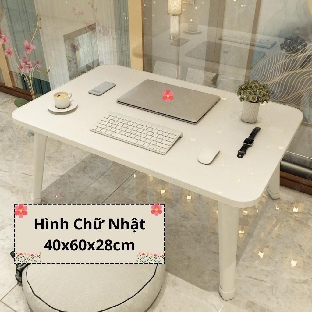 Bàn học gấp gọn ngồi bệt mini mặt gỗ chân nhựa thông minh xếp gọn kích thước 40x60x28cm NAVACO