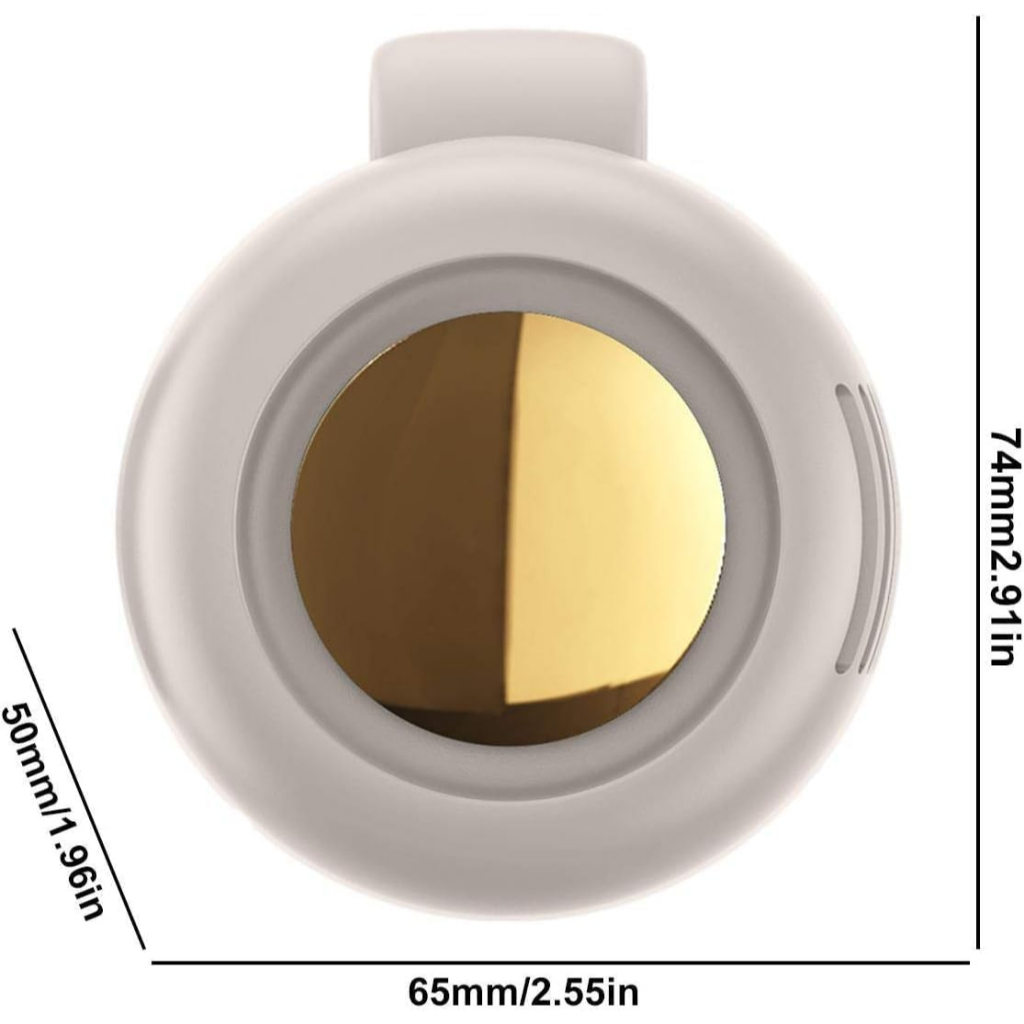 Quạt Mini Kẹp Áo Không Tiếng Ồn ,cực bền pin, Quạt Đeo Eo/Đeo Người Siêu Mạnh, Pin Sạc, 3 Cấp Độ Gió