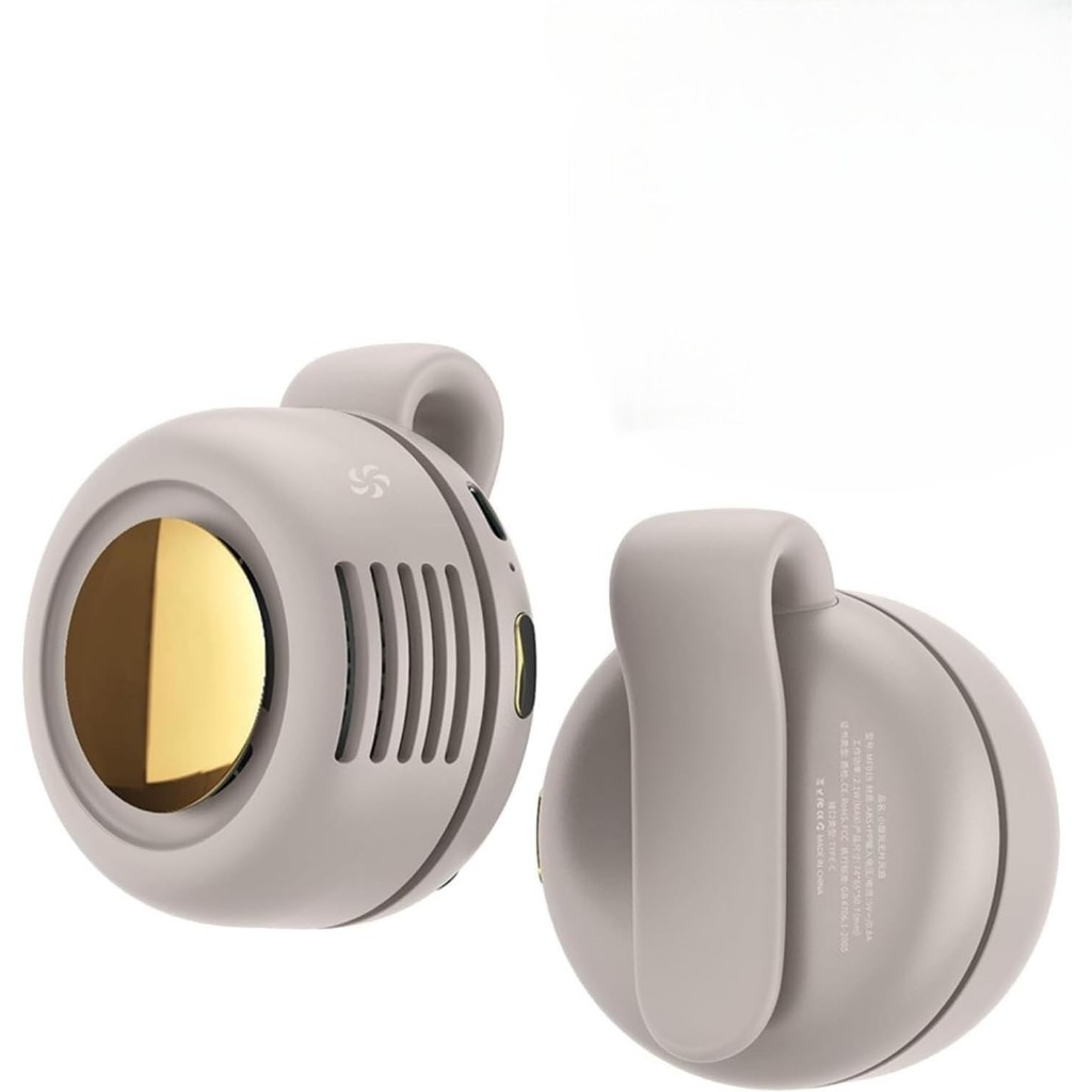 Quạt Mini Kẹp Áo Không Tiếng Ồn ,cực bền pin, Quạt Đeo Eo/Đeo Người Siêu Mạnh, Pin Sạc, 3 Cấp Độ Gió