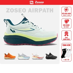 Giày thể thao chạy bộ nam nữ Zoseo Airpath Running shoes đế High Bounce EVA siêu êm, siêu nhẹ, thoáng mát size nhỏ 35-46
