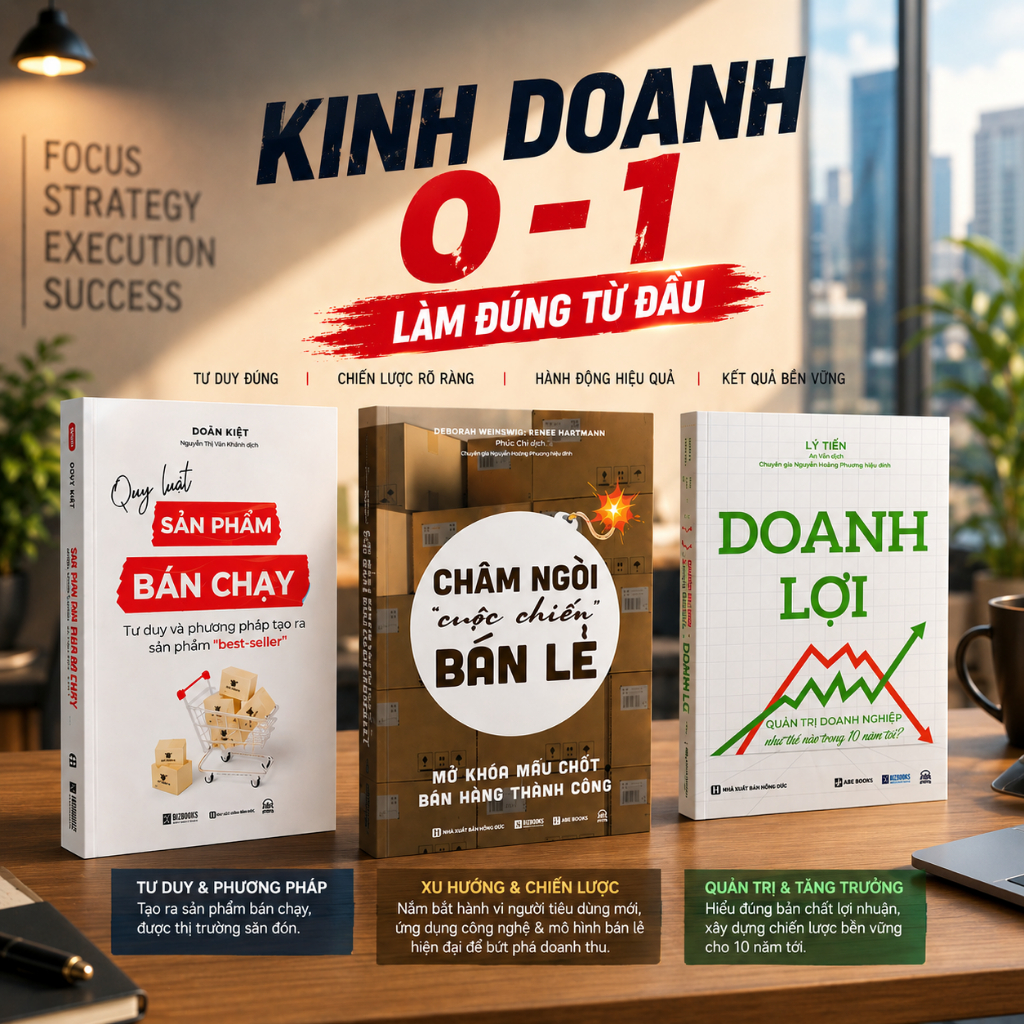sách Kinh Doanh 0-1 Quy Luật Sản Phẩm Bán Chạy + Doanh Lợi + Chạm Ngòi Cuộc Chiến Bán Lẻ Kinh Doanh & Quản Trị Đột Phá