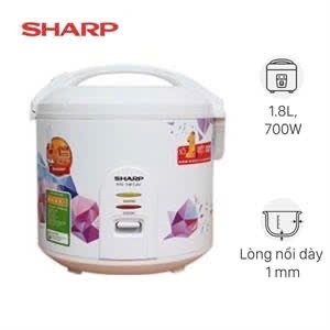 Nồi cơm điện Sharp 1.8 lít KS-18TJV chính hãng 100% trưng bày- 4-6 người ăn-Công suất:700W