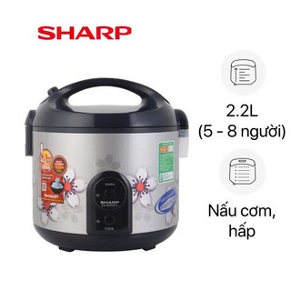 Nồi cơm điện Sharp 2.2 lít KS-R231STV- Chính Hãng 100% trưng bày -SX Thai lan ,Lòng nồi chống dính