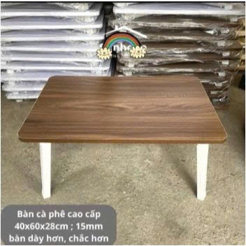 Bàn học gấp gọn ngồi bệt mini mặt gỗ chân nhựa thông minh xếp gọn kích thước 40x60x28cm NAVACO