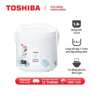 Nồi cơm nắp gài Toshiba 1.8 lít RC-18JH2PV(B)- Chính Hãng 100%-Thương hiệu Nhật Bản.Công suất 650W