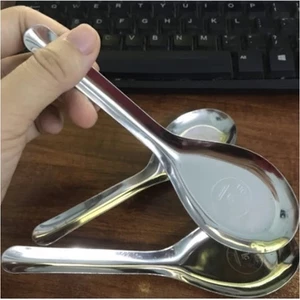Combo 20 Thìa Ăn Cơm Inox Cao Cấp Hoàng Gia - Muỗng Inox Tròn Cán Ngắn Tiện Lợi Cho Gia Đình, Quán Ăn