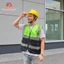 ÁO GILE BẢO HỘ PHẢN QUANG XANH CHUỐI PHỐI XANH ĐEN - ÁO GILE TÚI HỘP CHO KỸ SƯ, KỸ THUẬT, KHO VẬN, GIAO THÔNG, VỆ SINH