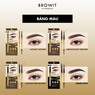 [QUÀ TRẢI NGHIỆM ] Chì Kẻ Mày Siêu Nhỏ 1mm Browit Pro Makeup Flat Eyebrow Pencil  0.08G (HSD 11/2026)