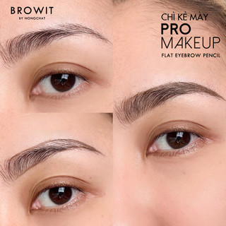 [QUÀ TRẢI NGHIỆM ] Chì Kẻ Mày Siêu Nhỏ 1mm Browit Pro Makeup Flat Eyebrow Pencil  0.08G (HSD 11/2026)