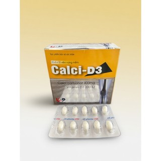 Calcium D3 USP Hộp 100 Viên Bổ Sung Canxi Và Vitamin D3 Hỗ Trợ Xương, Răng Chắc Khỏe