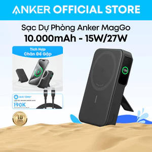 Anker Magnet Power Bank 15W Bộ sạc di động cực nhanh Bộ pin 10.000mAh có màn hình thông minh A1654