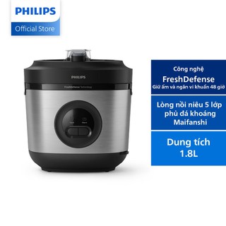 Sale-Nồi cơm nắp gài Philips 1.8 lít HD3213/31 chính hãng 100% Trưng  bày mới 99% Bảo hành 12 tháng