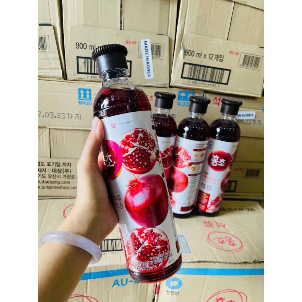 NƯỚC GIẤM LỰU HONGCHO DAESANG Hàn Quốc - Trái Cây Lên Men Tự Nhiên