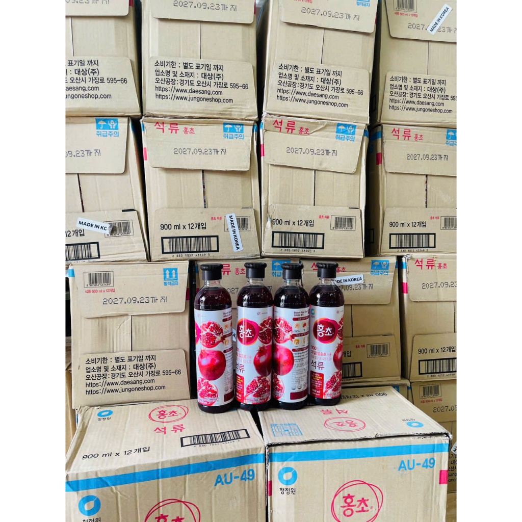 NƯỚC GIẤM LỰU HONGCHO DAESANG Hàn Quốc - Trái Cây Lên Men Tự Nhiên