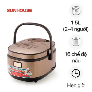 Nồi cơm điện cao tần Sunhouse Mama 1.5 lít SHD8955-Trưng bày Lòng nồi chống dính 2 lớp dày 2.8 mm