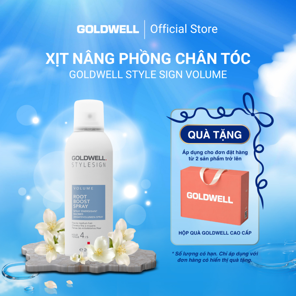 Xịt Tạo Phồng Tóc Goldwell Root Boost Tóc Bồng Bềnh Tự Nhiên, Giữ Nếp Lên Tới 48h - 200ml