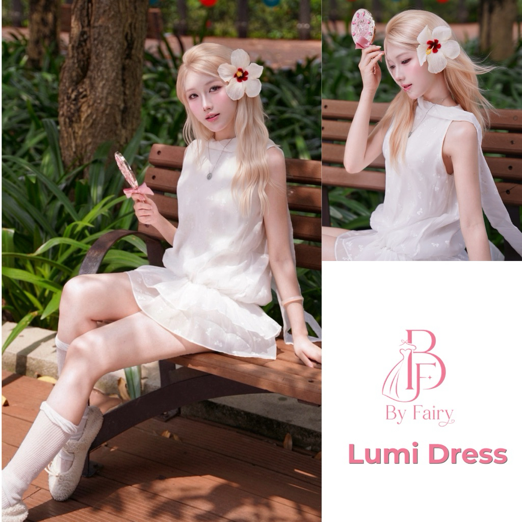 🌼𝑳𝒖𝒎𝒊 𝑫𝒓𝒆𝒔𝒔 - Váy cổ yếm dây bay bổng xinh điệu cho nữ - BY FAIRY | LƠ THƠ SUMMER COLLECTION