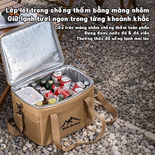 Túi giữ nhiệt dày, giữ lạnh bia 24h cho mùa bóng đá - cách nhiệt đồ uống, vải chống nước, giữ nhiệt sữa mẹ, đồ picnic du