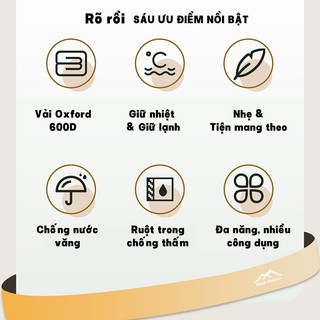 Túi giữ nhiệt dày, giữ lạnh bia 24h cho mùa bóng đá - cách nhiệt đồ uống, vải chống nước, giữ nhiệt sữa mẹ, đồ picnic du