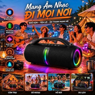 🔈Loa Bluetooth BKK B95 công suất kép 60W, Bass ĐẬP CĂNG, âm thanh đầm chắc, kết nối đa dạng, Mic 6.5