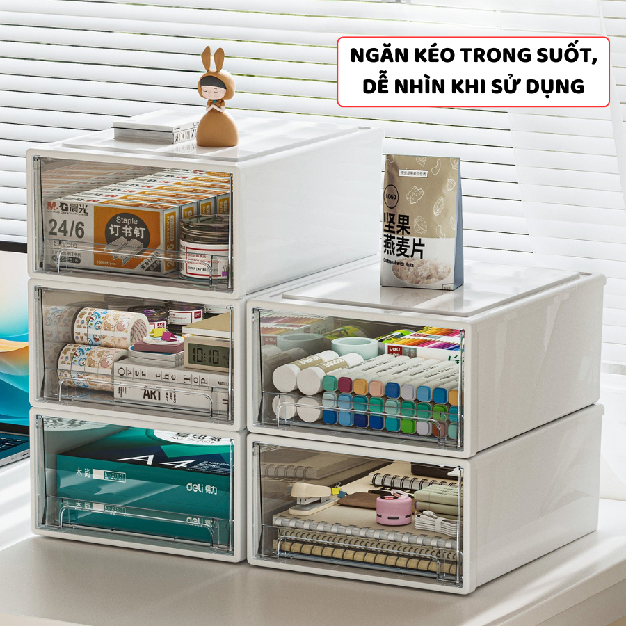 Hộp Đựng Phụ Kiện Enoda Home Đựng Đồ Dùng Siêu Tiện Lơi, Hộp Ngăn Kéo Xếp Chống Chắc Chắn Q006