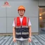 ÁO GILE BẢO HỘ PHẢN QUANG ĐỎ PHỐI XANH ĐEN - ÁO GILE TÚI HỘP KAKI CHO KỸ SƯ GIÁM SÁT CÔNG TRÌNH, KỸ THUẬT